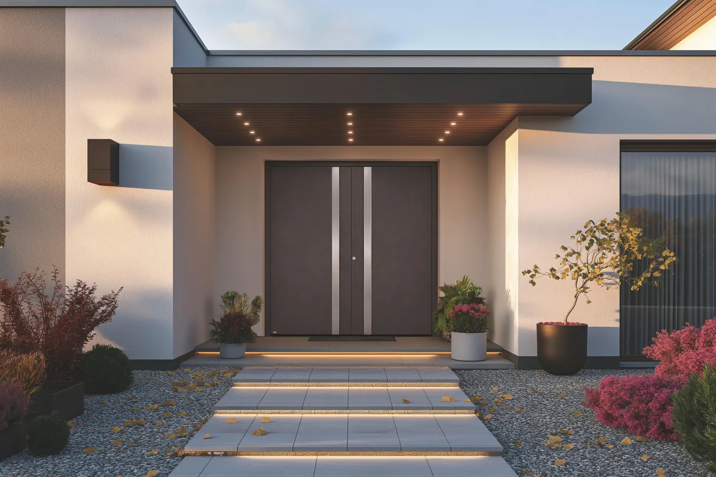 Moderne Haustür Montagebau Fabian